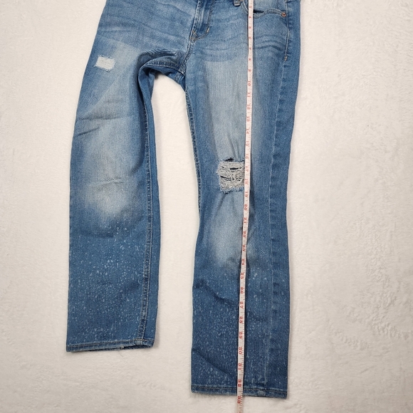 Old Navy Boyfriend Straight Droit Denim Distressed Jean- Size 2 - Picture 9 of 13